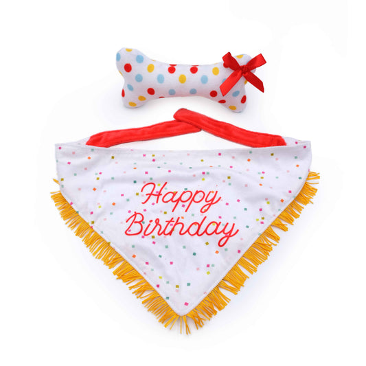 Birthday Bandana and Bone 2-Pack by ZippyPaws