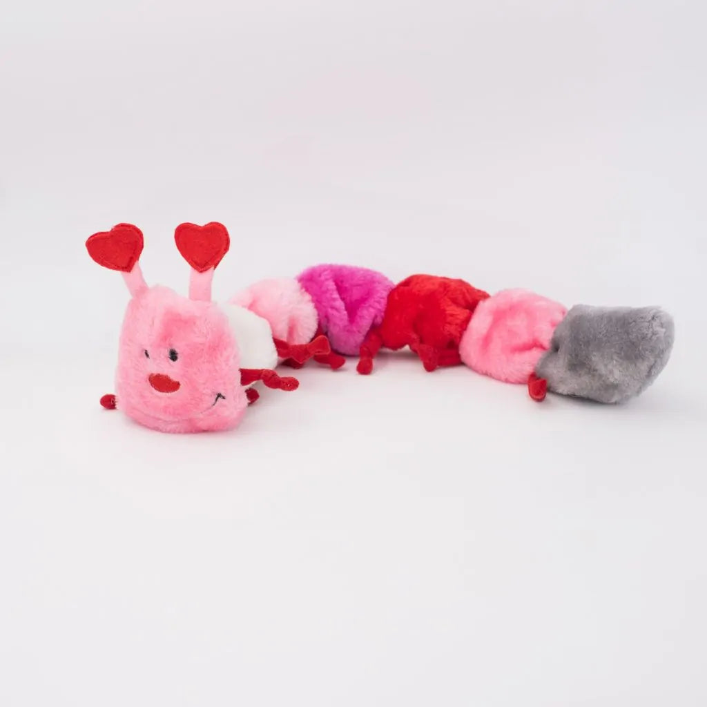 ZippyPaws Valentine Caterpillar Large