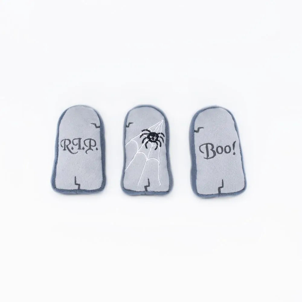 Zippypaws Halloween Miniz 3 Packs Tombstones