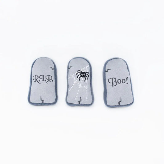 Zippypaws Halloween Miniz 3 Packs Tombstones