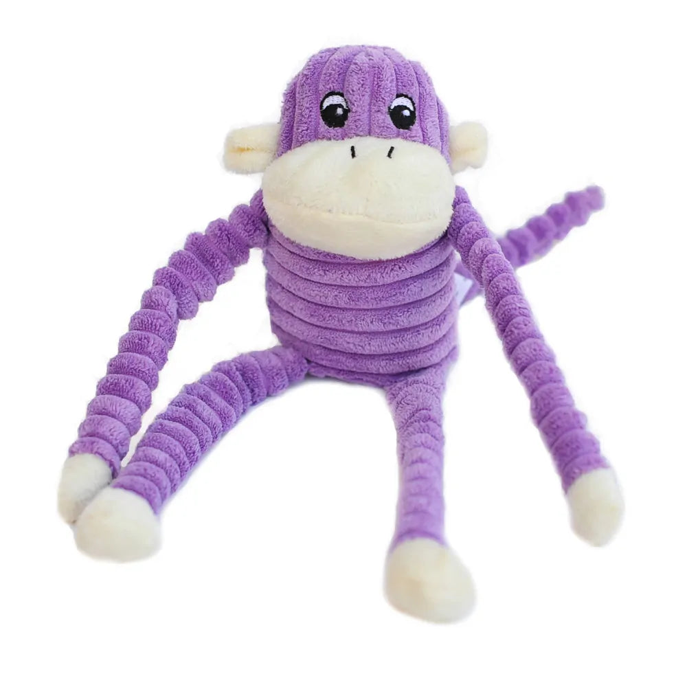 ZippyPaws Crinkle Monkey Purple
