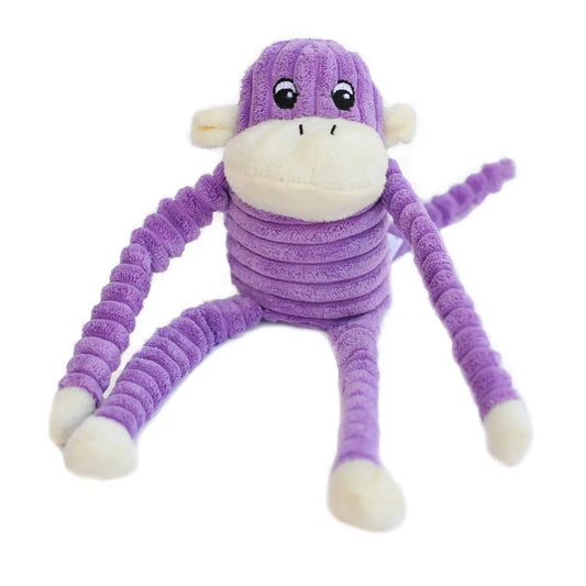 ZippyPaws Crinkle Monkey Purple