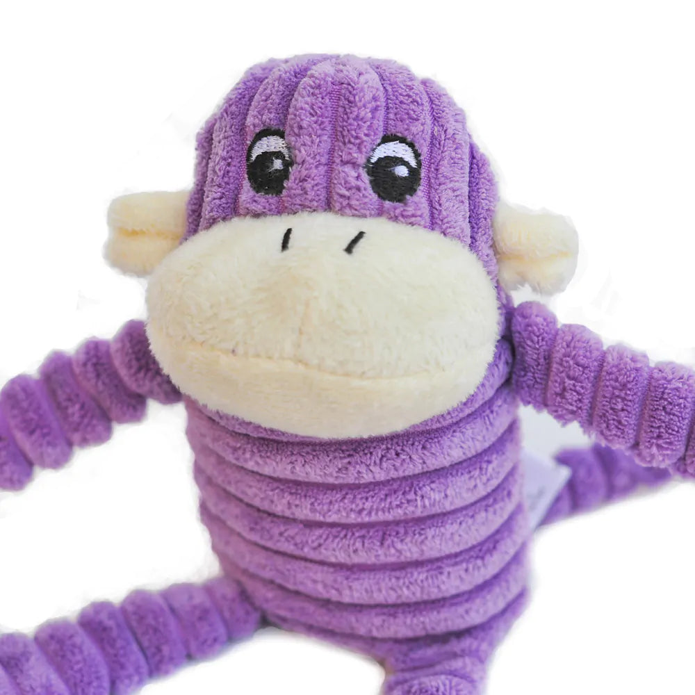 ZippyPaws Crinkle Monkey Purple