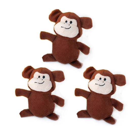 Miniz 3-Pack - Monkeys by ZippyPaws